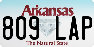 AR license plate 809LAP