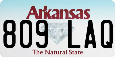 AR license plate 809LAQ