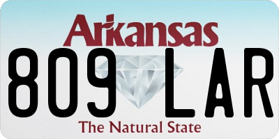 AR license plate 809LAR