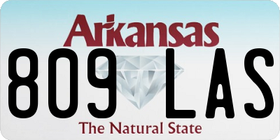 AR license plate 809LAS