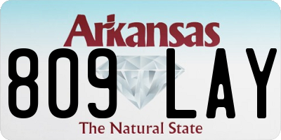 AR license plate 809LAY