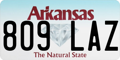 AR license plate 809LAZ