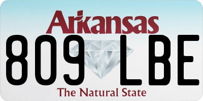 AR license plate 809LBE