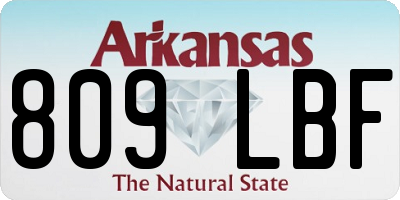 AR license plate 809LBF