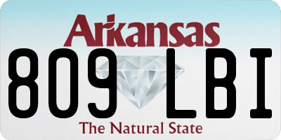 AR license plate 809LBI