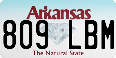 AR license plate 809LBM