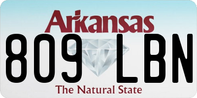 AR license plate 809LBN