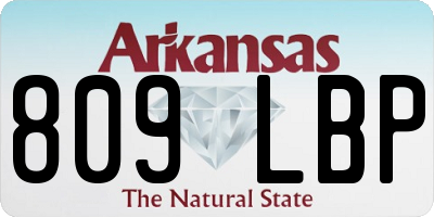 AR license plate 809LBP