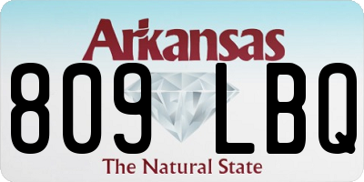 AR license plate 809LBQ