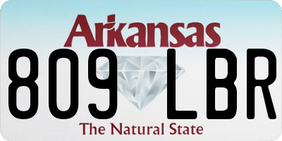 AR license plate 809LBR