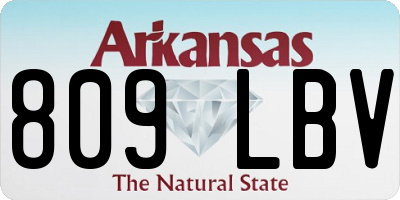 AR license plate 809LBV
