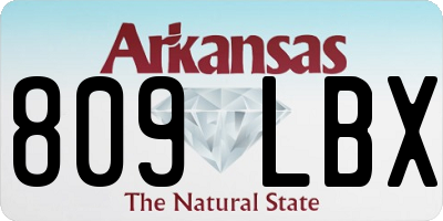 AR license plate 809LBX