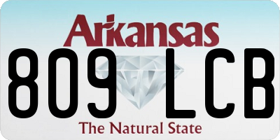 AR license plate 809LCB
