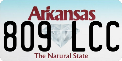 AR license plate 809LCC
