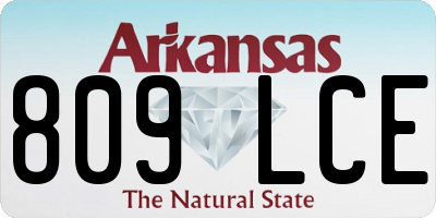 AR license plate 809LCE