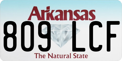 AR license plate 809LCF