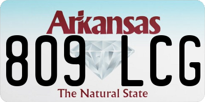 AR license plate 809LCG