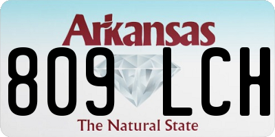 AR license plate 809LCH