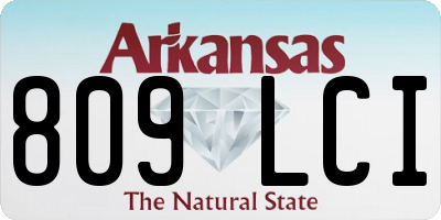 AR license plate 809LCI