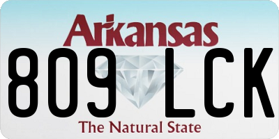 AR license plate 809LCK