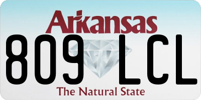 AR license plate 809LCL