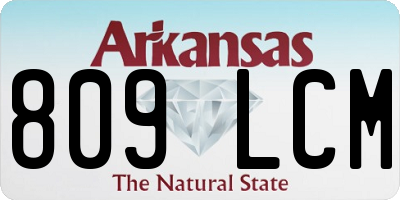 AR license plate 809LCM