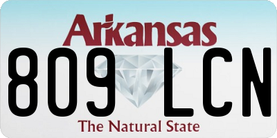 AR license plate 809LCN