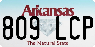 AR license plate 809LCP