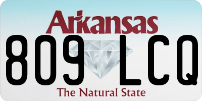 AR license plate 809LCQ