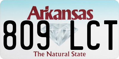 AR license plate 809LCT