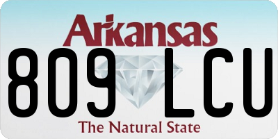 AR license plate 809LCU