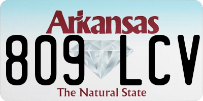 AR license plate 809LCV