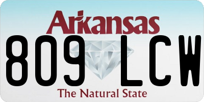AR license plate 809LCW
