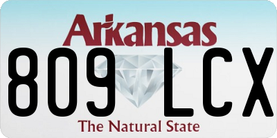 AR license plate 809LCX