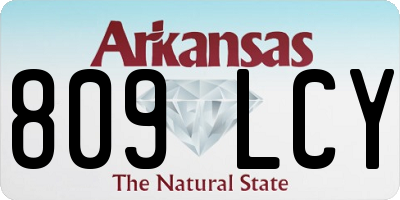 AR license plate 809LCY