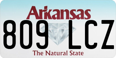 AR license plate 809LCZ