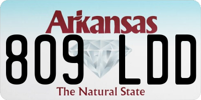 AR license plate 809LDD