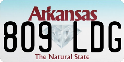 AR license plate 809LDG