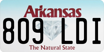 AR license plate 809LDI