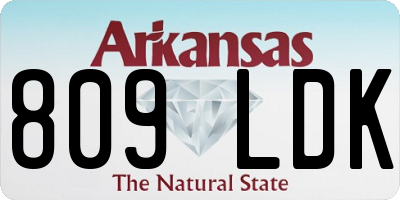 AR license plate 809LDK