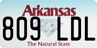 AR license plate 809LDL