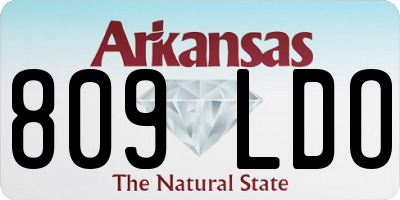 AR license plate 809LDO