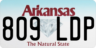 AR license plate 809LDP
