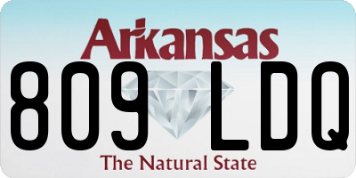AR license plate 809LDQ