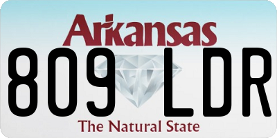 AR license plate 809LDR