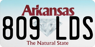 AR license plate 809LDS