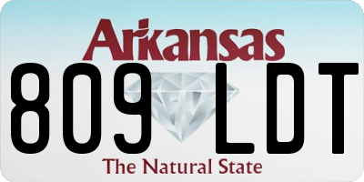 AR license plate 809LDT