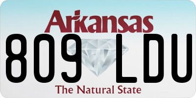 AR license plate 809LDU