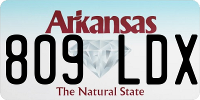AR license plate 809LDX