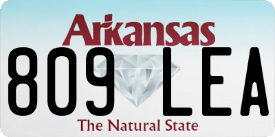 AR license plate 809LEA